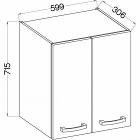 Mobile da cucina Grigio 60 x 31,6 x 72 cm