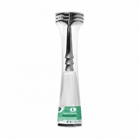 Set di calici riutilizzabili Algon Scavo Argentato 3 Pezzi 180 ml (36 Unità)