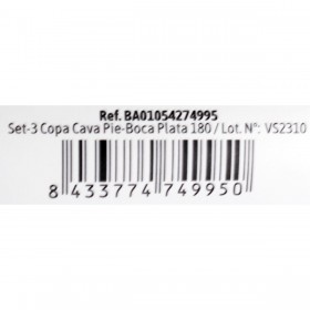 Set di calici riutilizzabili Algon Scavo Argentato 3 Pezzi 180 ml (36 Unità)