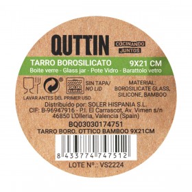 Vaso Quttin Vetro Borosilicato 1,05 L (12 Unità)