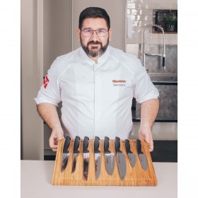 Coltello da Cucina Quttin Black 20 cm (24 Unità)