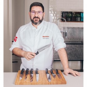 Coltello da Cucina Quttin Black 20 cm (24 Unità)