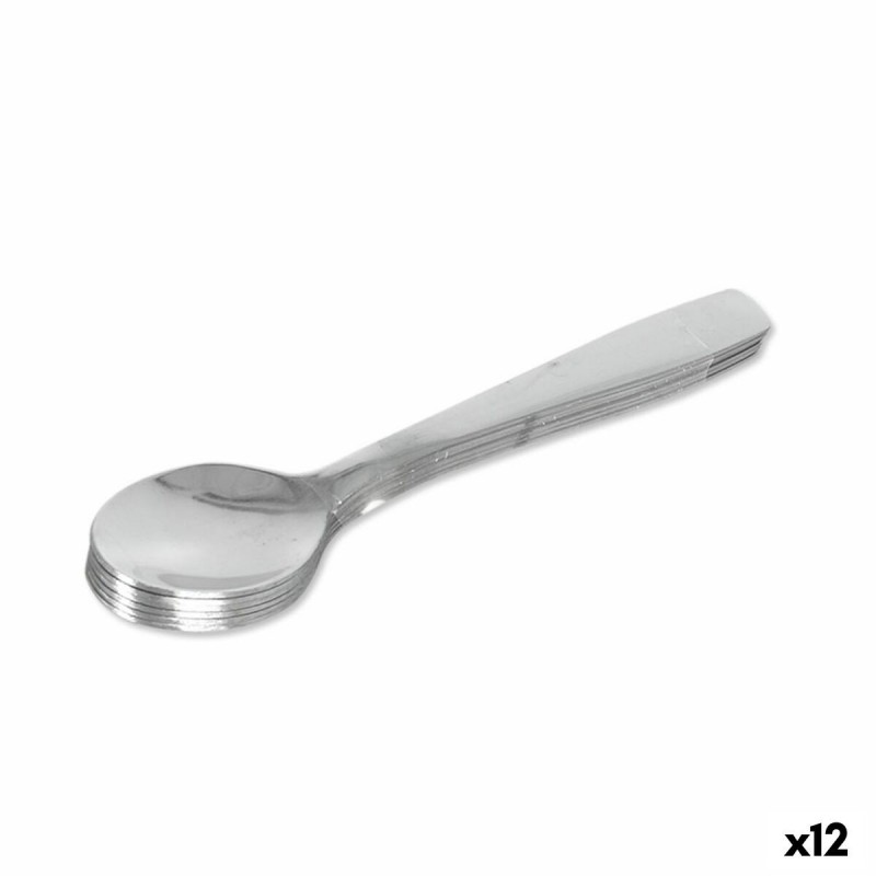 Cucchiaino da Tè Quttin Madrid Tè Argentato 6 Pezzi 12 Unità