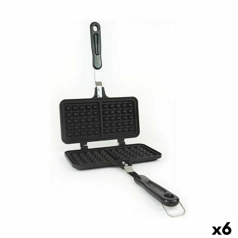 Stampo sagomato Quttin Alluminio 33 x 21 x 3 cm Macchina da Waffle (6 Unità)