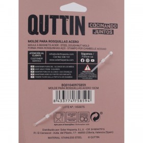 Stampo da Forno Quttin Argentato Acciaio Ciambelle Ø 10 cm 10 x 3,5 cm (24 Unità)