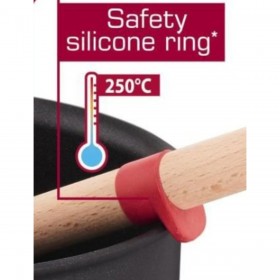 Spatola Tefal K23046 Rosso Silicone legno di faggio
