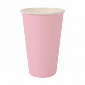 Set di Bicchieri Algon Monouso Cartone Rosa 10 Pezzi 330 ml (20 Unità)