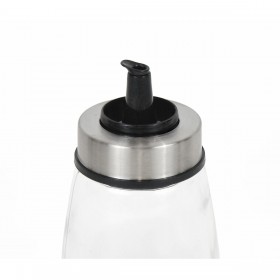 Oliera Quttin Trasparente Argentato Vetro 200 ml 6,5 x 6,5 x 12,5 cm (12 Unità)