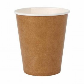 Set di Bicchieri Algon Monouso carta kraft 12 Pezzi 250 ml (20 Unità)