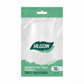 Set di ciotole riutilizzabili Algon Salse 10 Pezzi Plastica 60 ml (36 Unità)