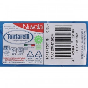 Set di scatole porta pranzo Tontarelli Nuvola 500 ml Azzurro Rettangolare 4 Pezzi (12 Unità)