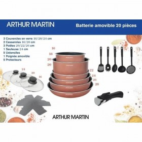 Batteria da Cucina Arthur Martin   20 Pezzi