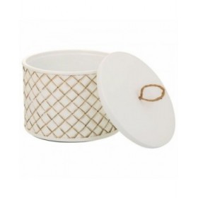 Scatola-Portagioie Alexandra House Living Bianco Poliresina 17 x 13 x 17 cm