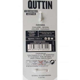Mestolo Quttin Legno 31,8 x 6,7 cm (18 Unità)