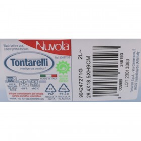 Set di scatole porta pranzo Tontarelli Nuvola 2 L Azzurro Rettangolare 2 Pezzi (12 Unità)