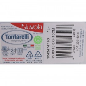 Set di scatole porta pranzo Tontarelli Nuvola 1 L Azzurro Quadrato 3 Pezzi (12 Unità)