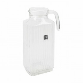 Boccale con Coperchio e Dosatore La Mediterránea Chrysler 1,8 L Vetro (6 Unità)