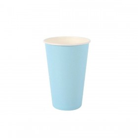 Set di Bicchieri Algon Monouso Cartone Azzurro 7 Pezzi 450 ml (16 Unità)