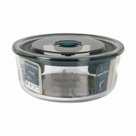 Porta pranzo Ermetico Santa Clara Grigio 850 ml 15,6 x 6,8 cm (4 Unità)