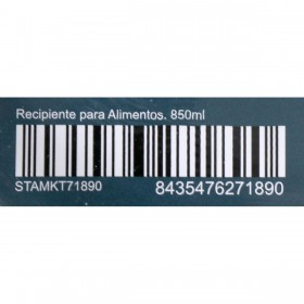 Porta pranzo Ermetico Santa Clara Grigio 850 ml 15,6 x 6,8 cm (4 Unità)