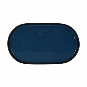 Vassoio per aperitivi La Mediterránea Chester Azzurro Ovale 36 x 20,5 x 3 cm (6 Unità)