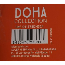 Casseruola con coperchio in vetro Quttin Doha 34 X 24 X 13 CM (4 Unità)