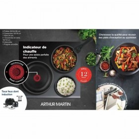 Batteria da Cucina Arthur Martin AM268B 12 Pezzi