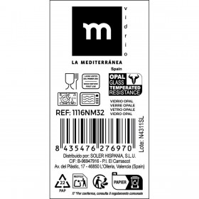 Ciotola per Aperitivi La Mediterránea Whom 16,5 x 16,5 x 4,9 cm (48 Unità)