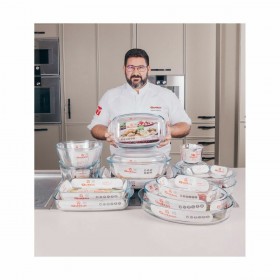 Teglia da Cucina Quttin 725 ml Vetro Ovale (6 Unità)