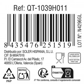 Teglia da Cucina Quttin 725 ml Vetro Ovale (6 Unità)