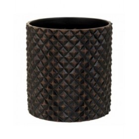 Vaso Alexandra House Living Marrone Poliresina 20 x 20 x 20 cm