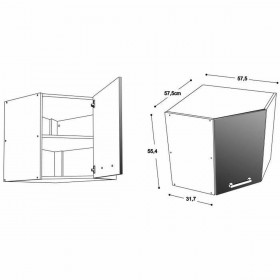 Mobile da cucina START Bianco 57,5 x 57,5 x 55,4 cm