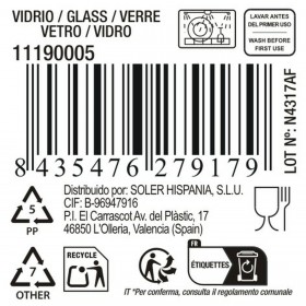Bicchiere La Mediterránea Lavere 265 ml (48 Unità)