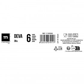 Set di Bicchierini da Chicchetto La Mediterránea Deva 38 ml 6 Pezzi (12 Unità)