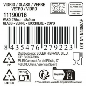 Bicchiere La Mediterránea Trikua 275 ml (48 Unità)
