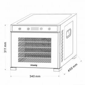 Essiccatore di Alimenti Hkoenig 650 W