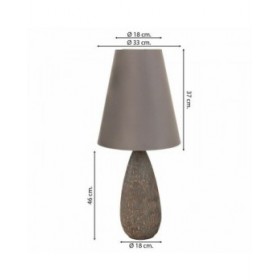 Lampada da tavolo Alexandra House Living Argento Poliresina 220-240 V 18 x 46 x 18 cm