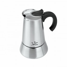 Caffettiera Italiana JATA CAX106 ODIN   * Acciaio 6 Tazze Metallo Acciaio inossidabile