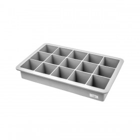 Formina per Cubetti di Ghiaccio Quttin Flessibile Silicone 18,2 x 11,5 x 3,5 cm (24 Unità)