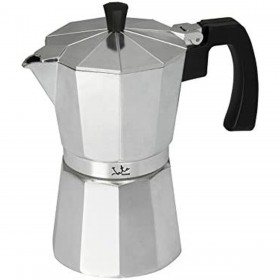 Caffettiera Italiana JATA CCA6          * Argentato 6 Tazze Alluminio