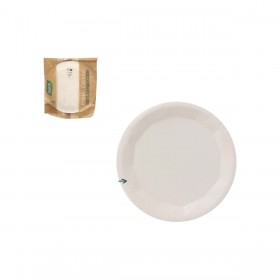 Set di piatti Algon Bianco 10 Pezzi (24 Unità)