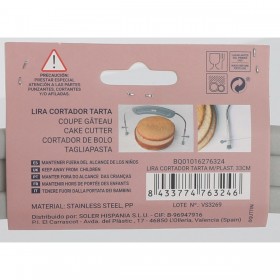 Fresa Quttin Plastica 33 x 16,5 cm Torta (24 Unità)