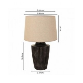 Lampada da tavolo Alexandra House Living Marrone Poliresina 220-240 V 28 x 50 x 28 cm