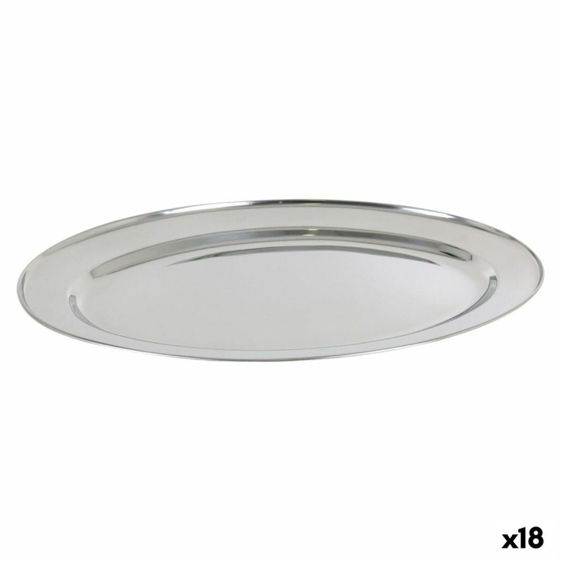 Teglia da Cucina Quttin Quttin Acciaio inossidabile Ovale 40,5 x 26,5 cm (18 Unità)
