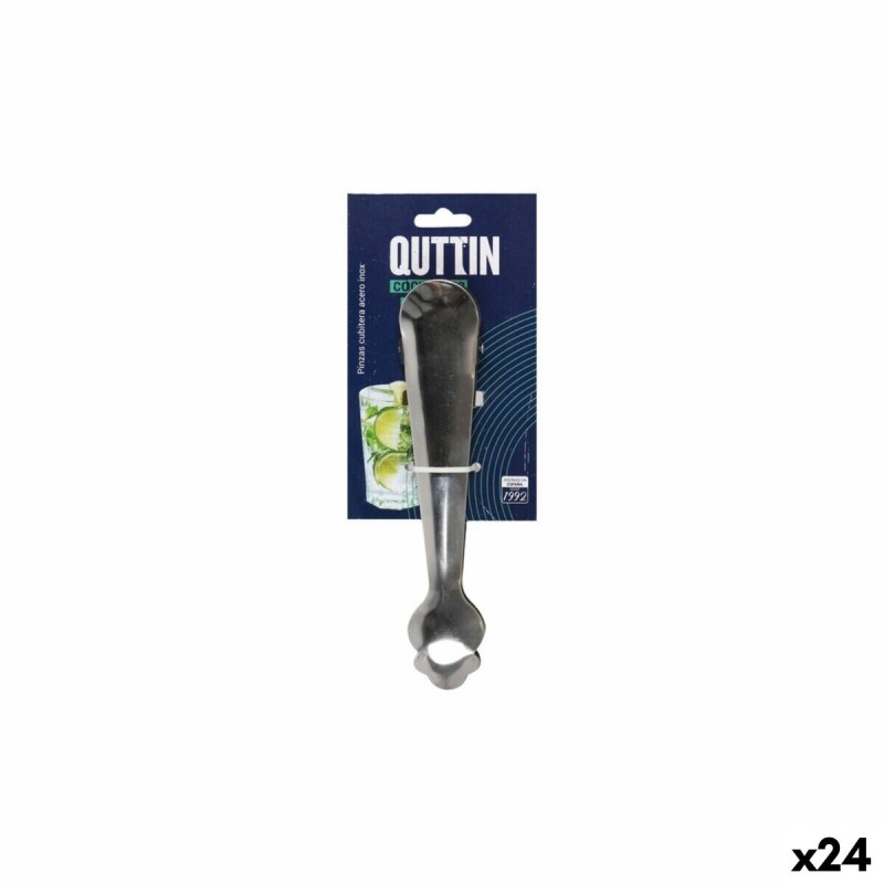 Pinze per il Ghiaccio Quttin Quttin Metallo 19 x 4 cm (24 Unità)