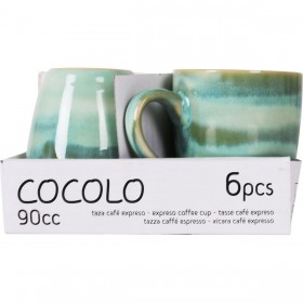 Tazza di caffè e tè La Mediterránea Cocolo 90 ml (36 Unità)