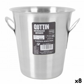 Secchiello per il ghiaccio Quttin Quttin Acciaio inossidabile 5 L ø 22,2 x 21 cm (8 Unità)