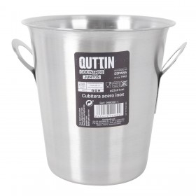 Secchiello per il ghiaccio Quttin Quttin Acciaio inossidabile 5 L ø 22,2 x 21 cm (8 Unità)