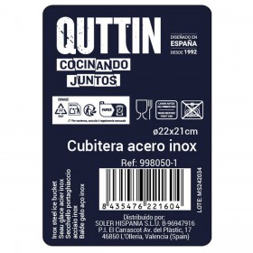 Secchiello per il ghiaccio Quttin Quttin Acciaio inossidabile 5 L ø 22,2 x 21 cm (8 Unità)