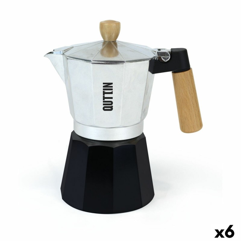 Caffettiera Italiana Quttin Alluminio 6 Tazze (6 Unità)